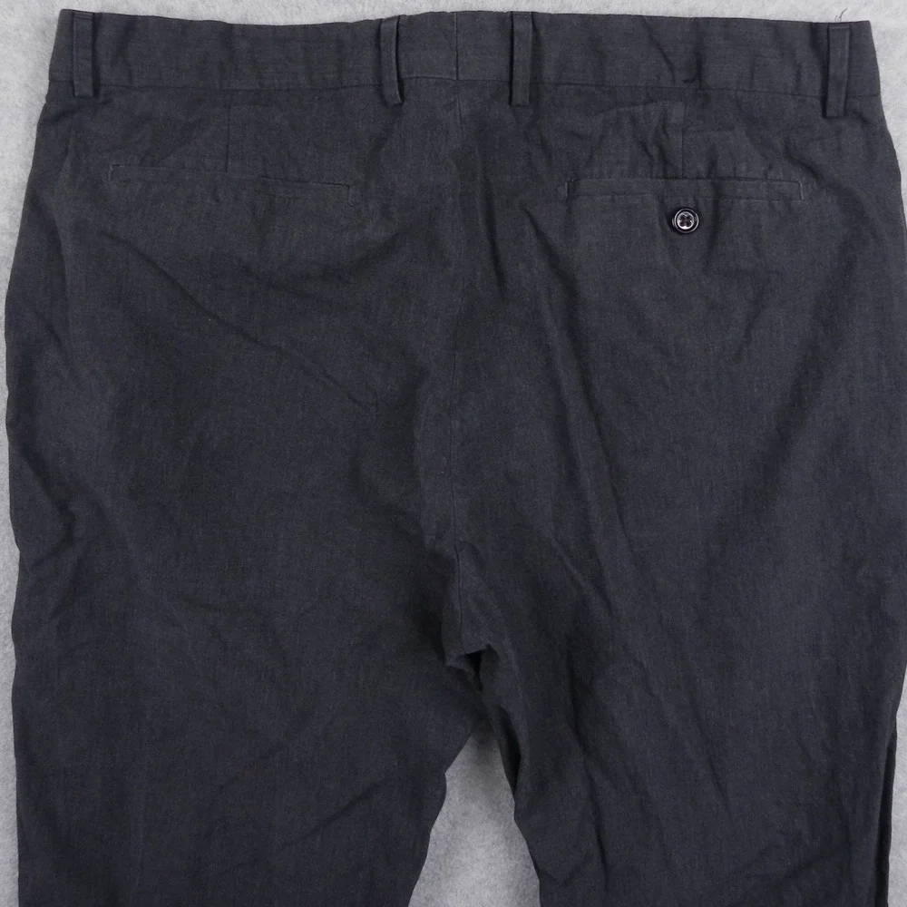 Banana Republic Pants Mens 36x36 Modern Fit Dress Suit Cotton Flat Front Gray